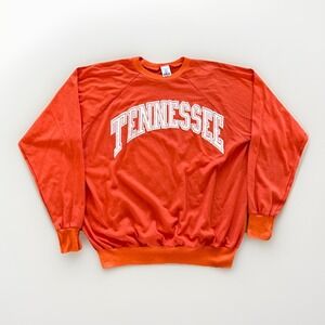 Vintage Tennessee Volunteers Sweatshirt Mens M Orange Fleece Pullover 90s